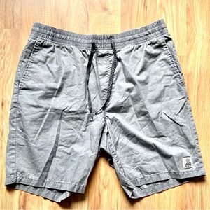 Vans shorts Men’s L Board Swim Surf Vintage 90s Y2K Gray Athletic Bottoms EUC